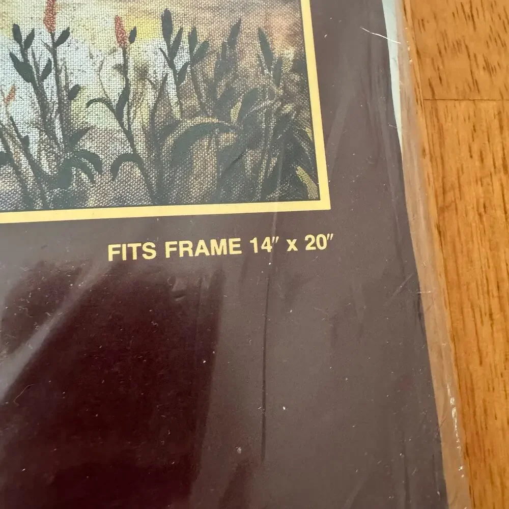 Vintage 1987 Sunset Stitchery 2428 Victorian Seashore 14x20
